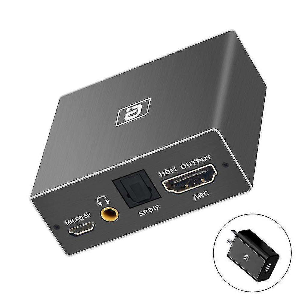 N Hdmi Arc Audio Extractor Adapter, compatibile HDMI con coassiale + Toslink (ottico)