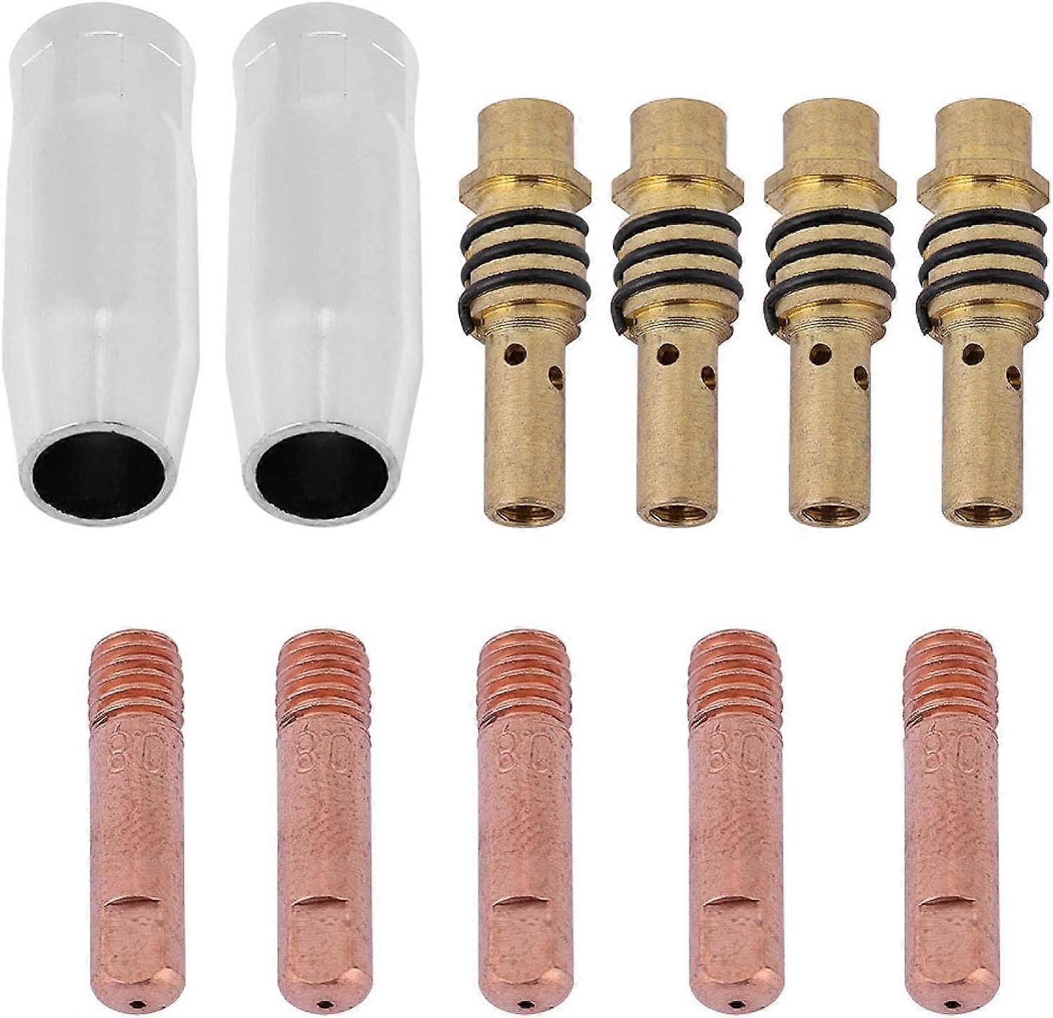 Welding Torch Nozzle - 11pcs Tip Holders for 15AK Torch Gun