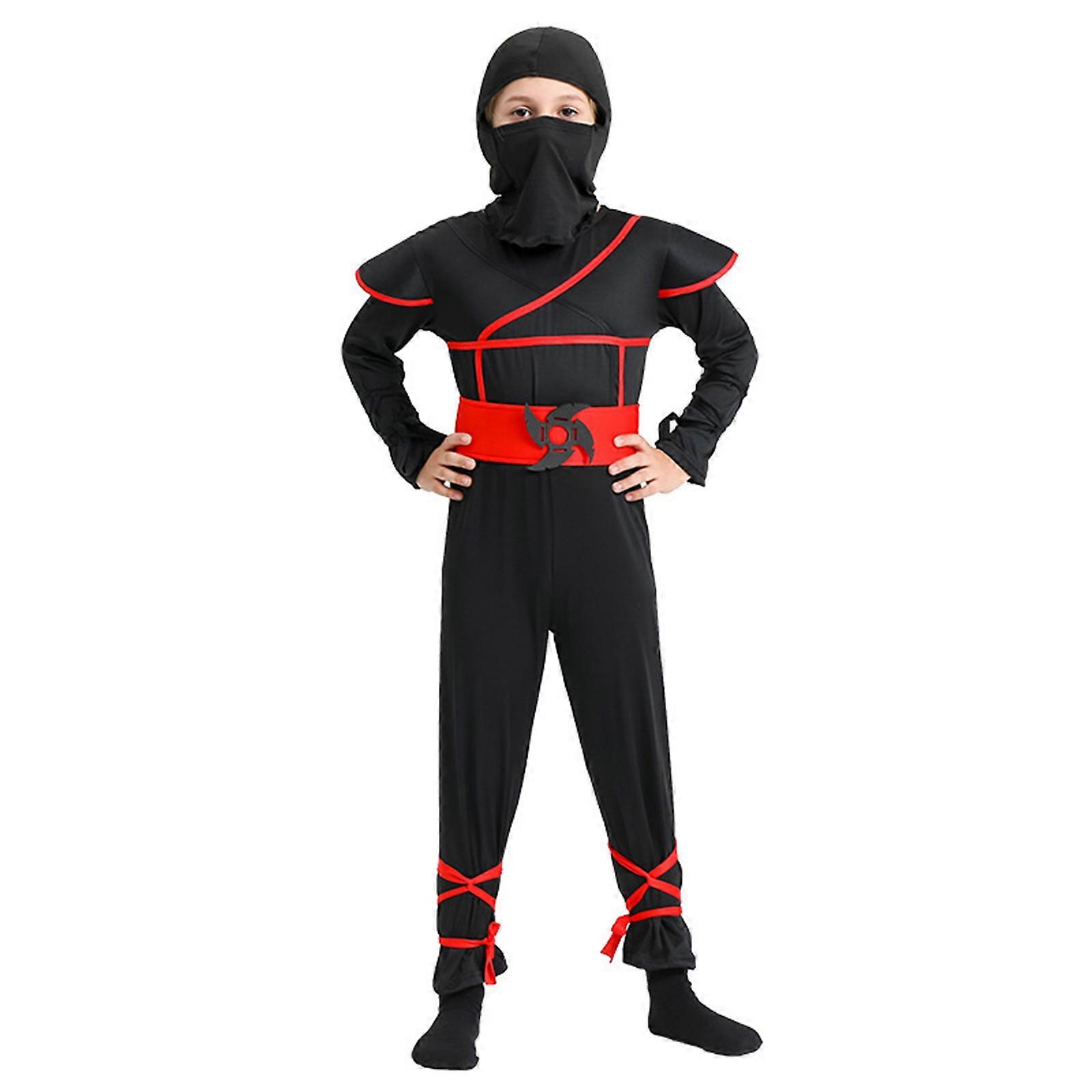 Costume de samouraï combo noir rouge pour garçons