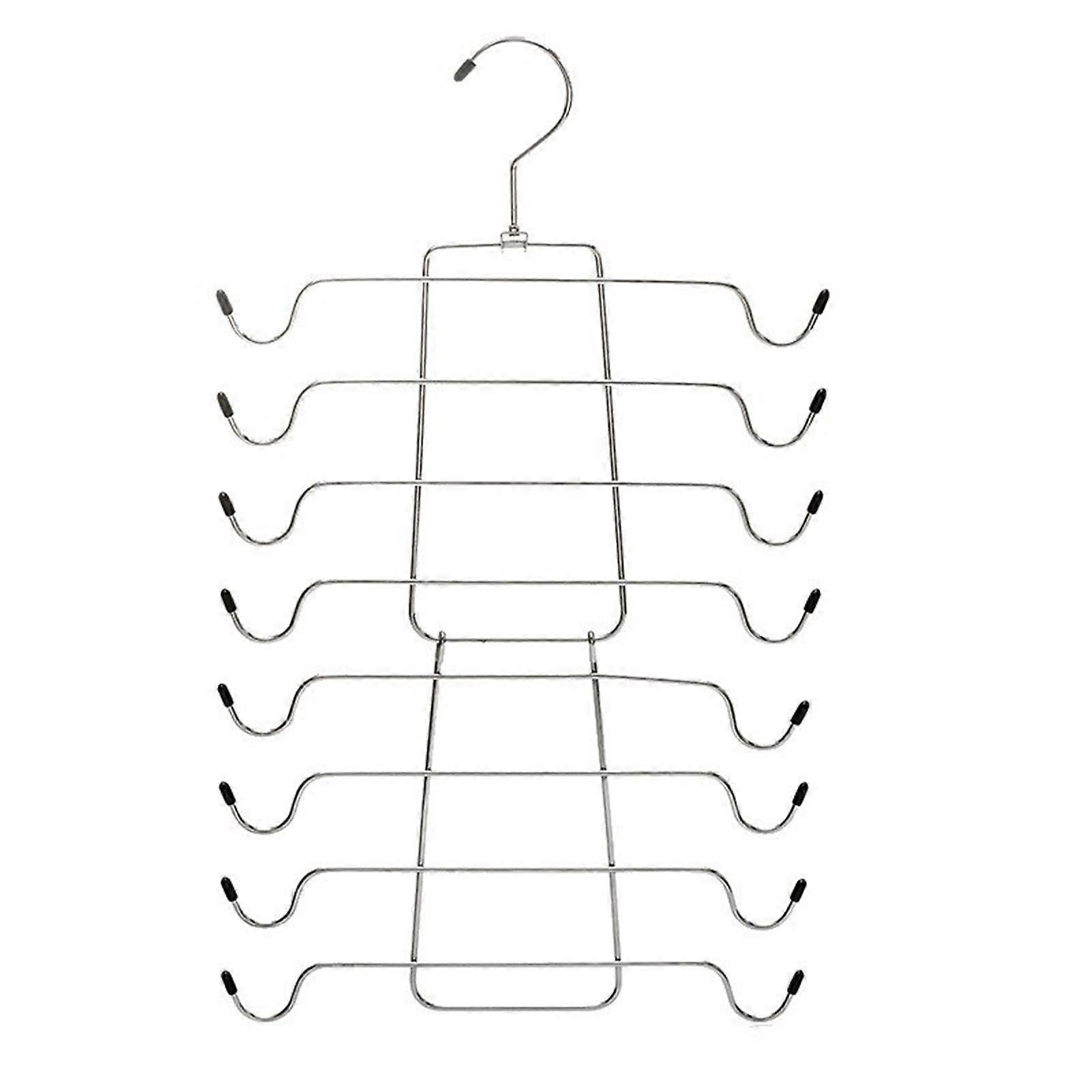 8 Tier Tank Top Bra Hanger Space Saving Traceless Easy Access Multifunctional Closet Organizer Hanging Storage Solution Jikaixiang