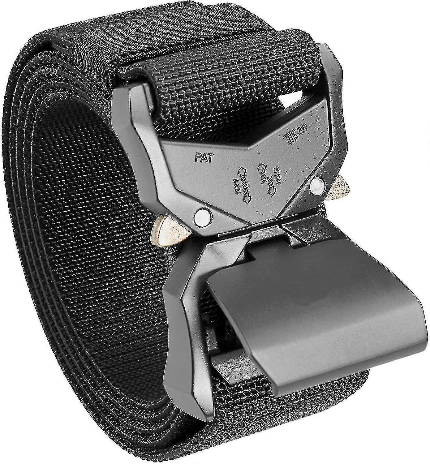 Tactical Belt, Military Hiking Rigger 1.5" Nylon Web Work Belt With Heavy Duty Quick Release Buckle