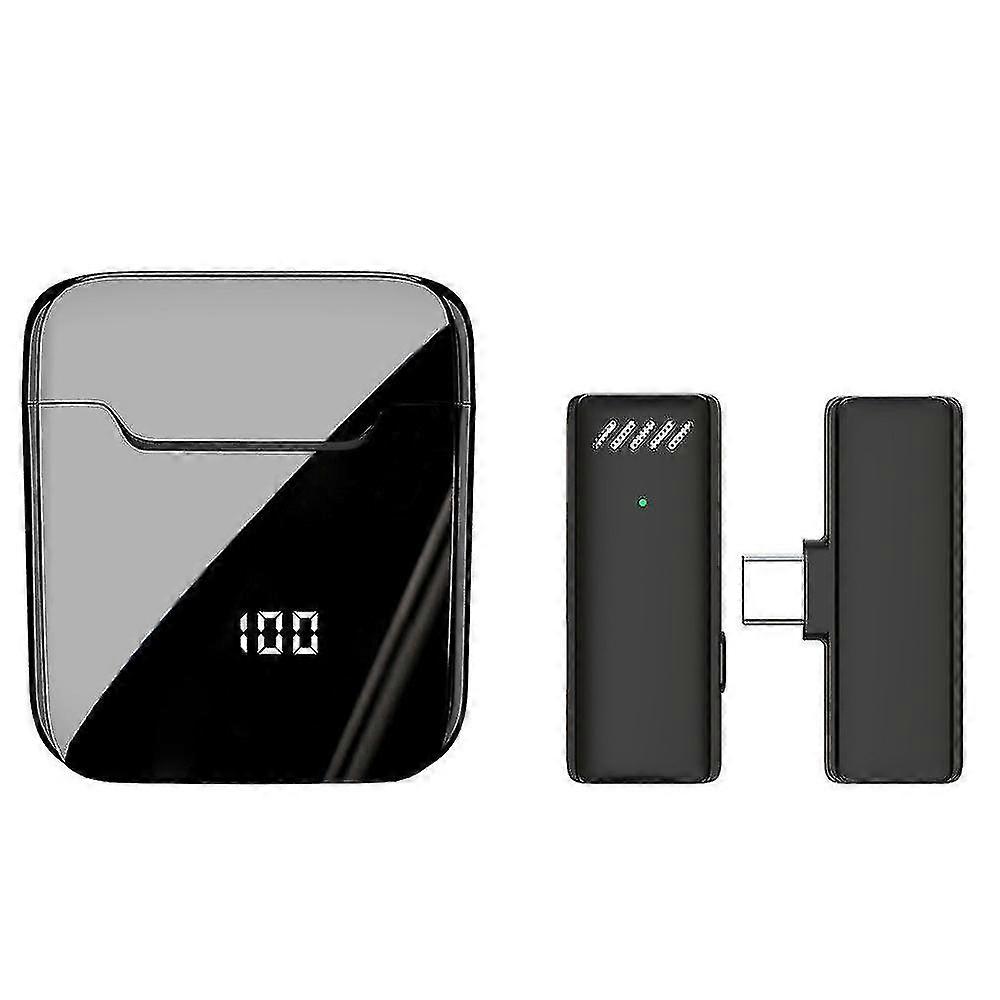 2.4g sans fil Lavalier Microphone Réduction du bruit avec Charging Box Mic pour Iphone Ipad Vlog Live Stream Youtube Tiktok