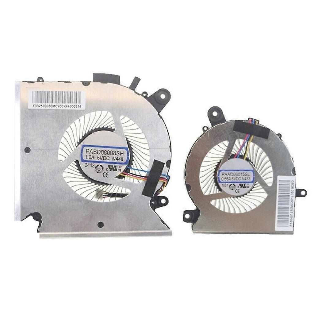 وحدة المعالجة المركزية GPU مروحة وحدة المعالجة المركزية مبرد لجهاز MSI Katana GF66 Pulse GL66 مروحة هادئة للكمبيوتر