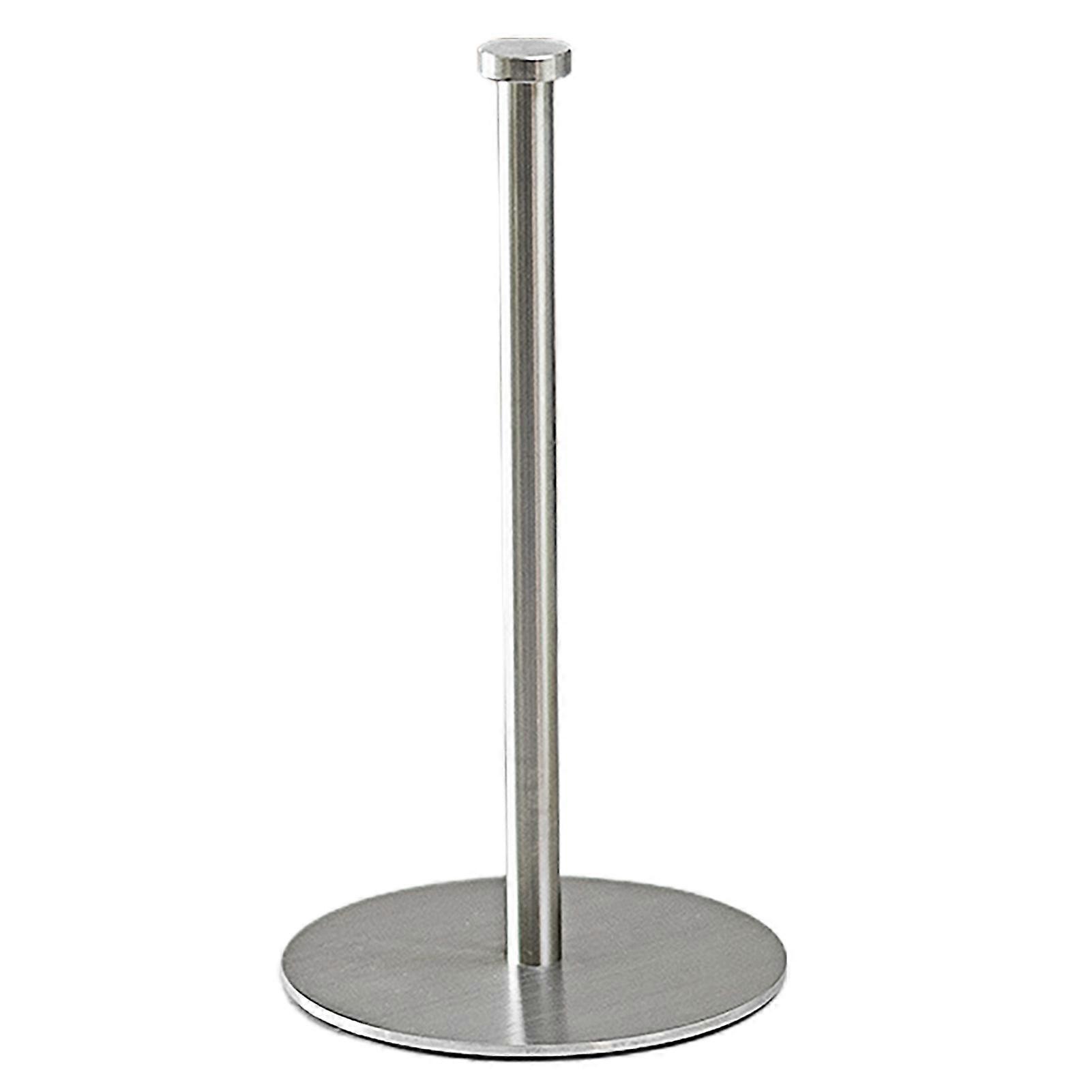 Paper Towel Holder Stainless Punch-free Non-slip Kitchen Roll Holder Organizer Steady Stable Base Countertop Paper Towel Rack with Weighted Base