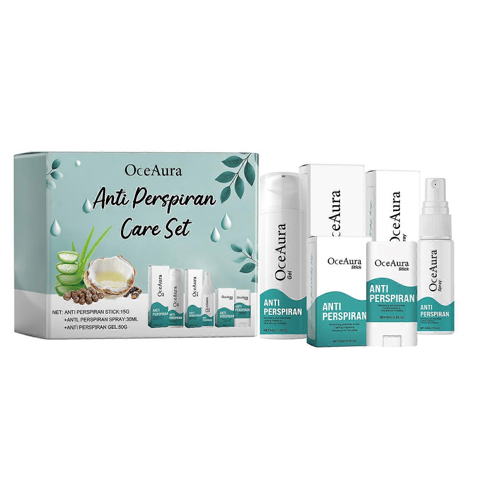 Conjunto de Cuidados Corporais Desodorizantes Frescos Fragrância Duradoura Conjunto de Cuidados com Odor Natural Fresco