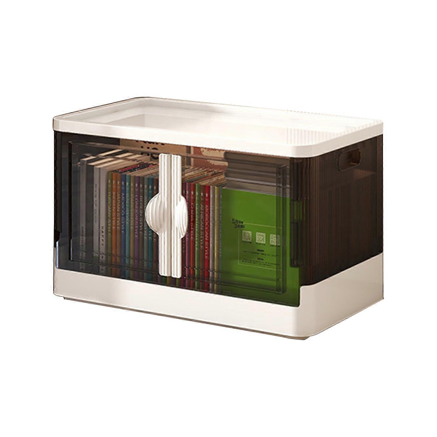 Storage Box Collapsible with Wheels And Lid Foldable Transparent Thick Stable Stackable Large
