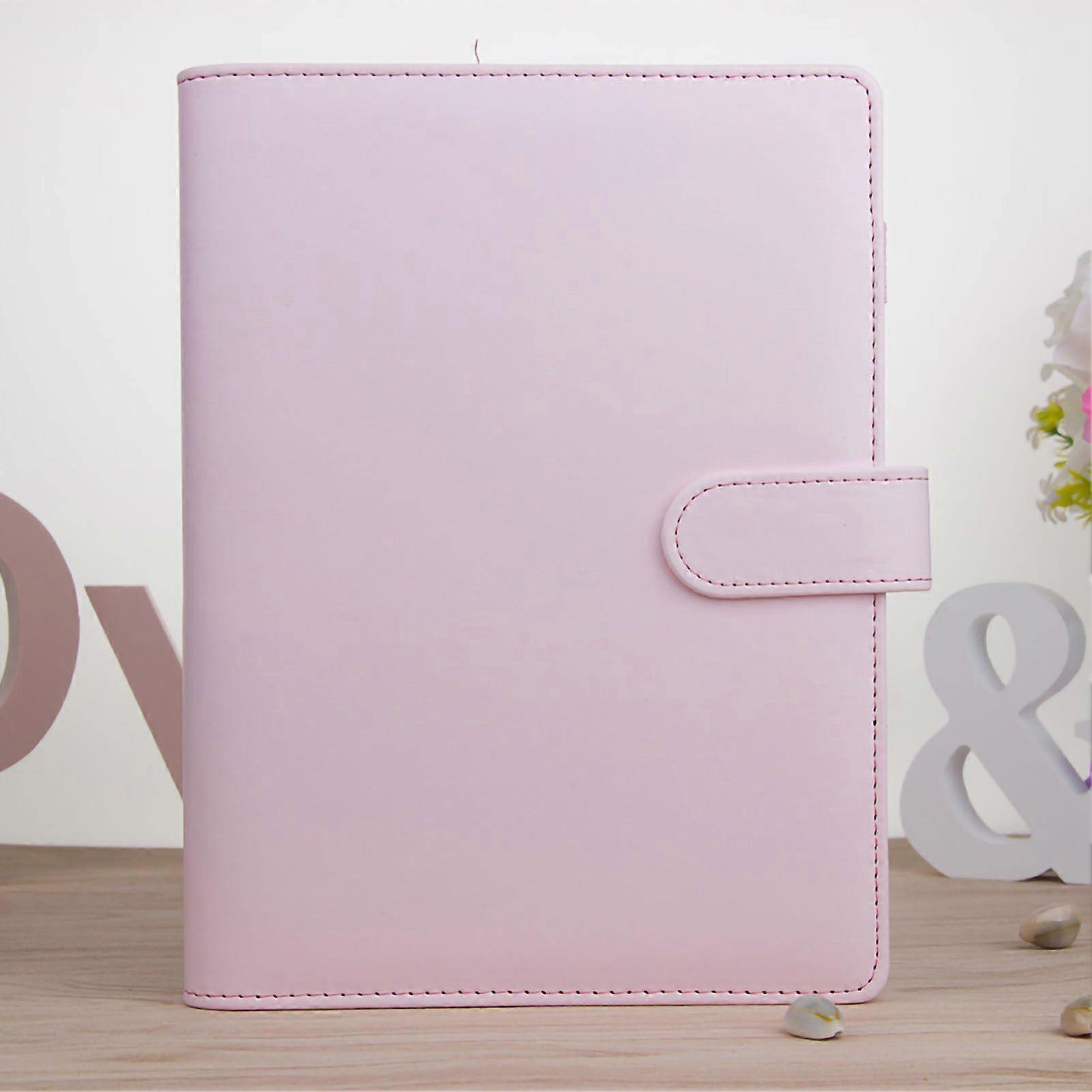 Notebook Simple Thickened Soft Paper Macaron Color Notepad Loose Leaf Notebook Hand Book Gift A5 Pink