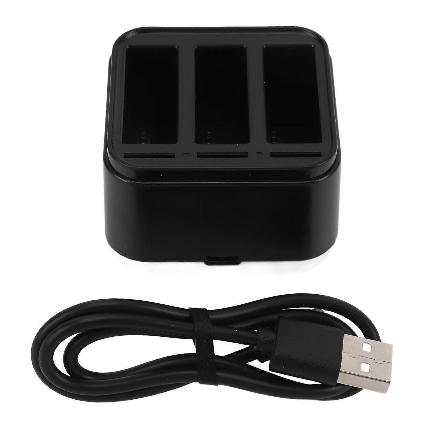 Battery Charger 3 Port Battery Charging Hub For Osmo Action 4 3 with Storage for 3 Memory Cards Acti