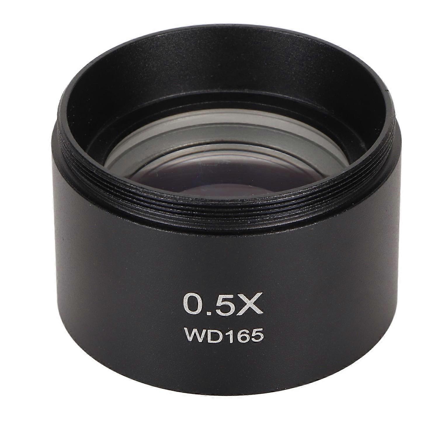 Stereo Microscope Objective Lens 0.5X Zoom HD Large View Auxiliary Objective Lens for Demagnifying T