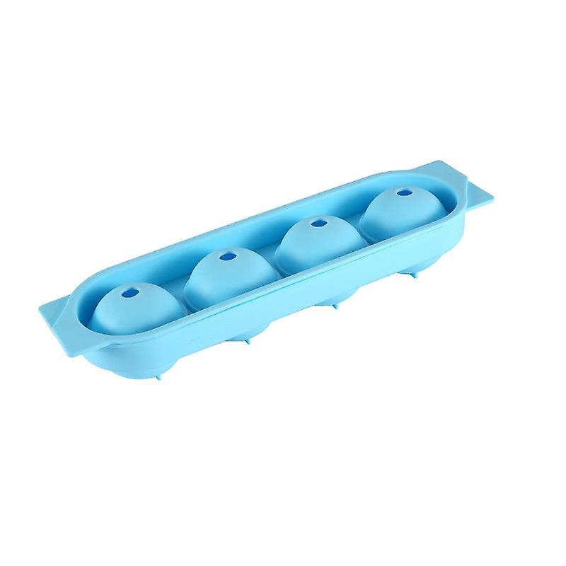 Four Ball Silicone Ice Tray with Lid Ice Tray Round Ball Ice Tray Round Ice Box Whiskey Ice Hockey Silicone Ice Mold