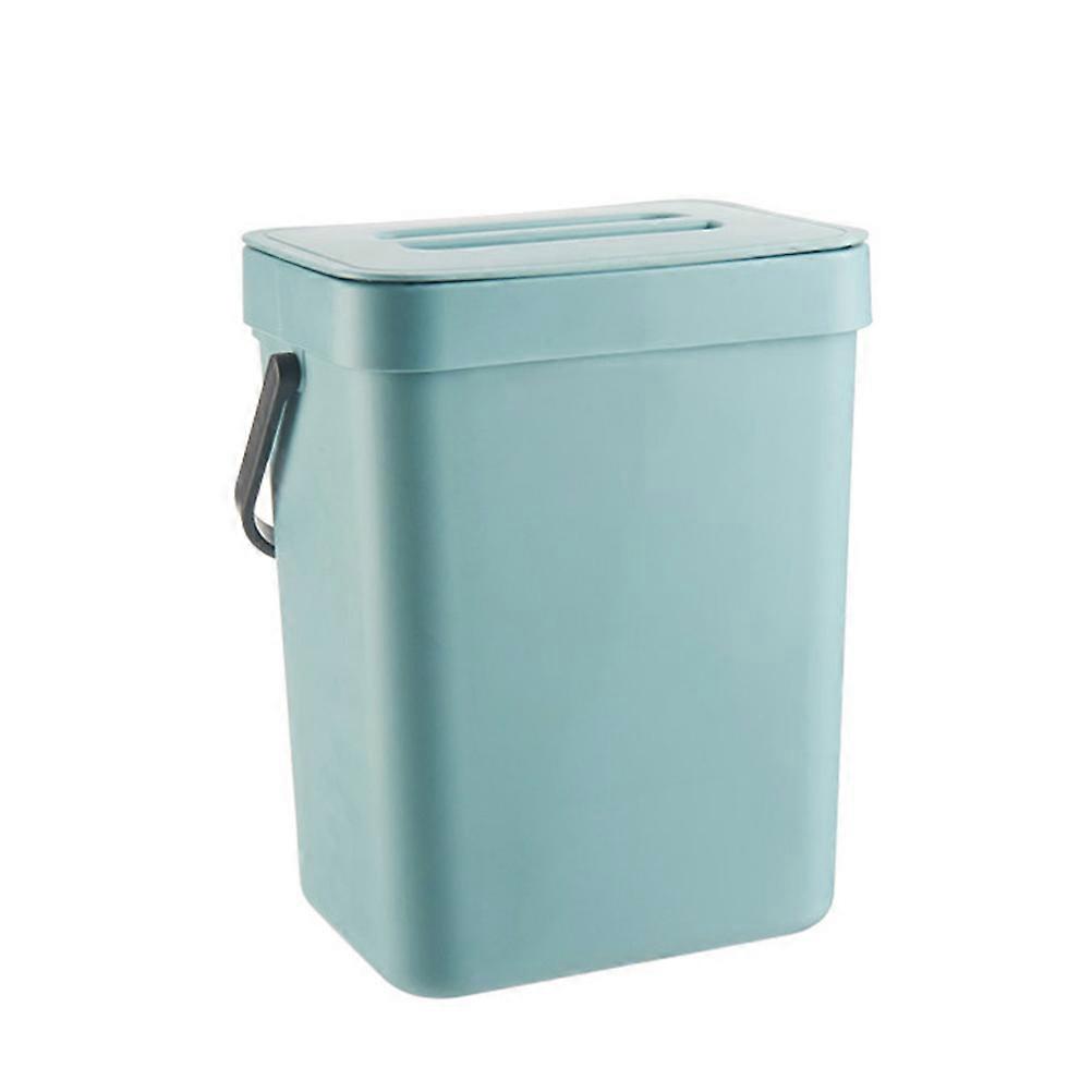 Kitchen household hanging trash can with lid