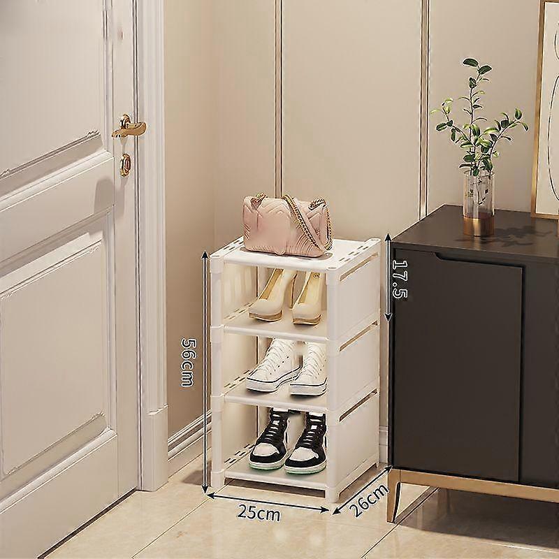 Simple Shoe Rack Shoe Cabinet Doorway Into The Wall Shoe Storage Cabinet Multi-layer Small Shoe Box