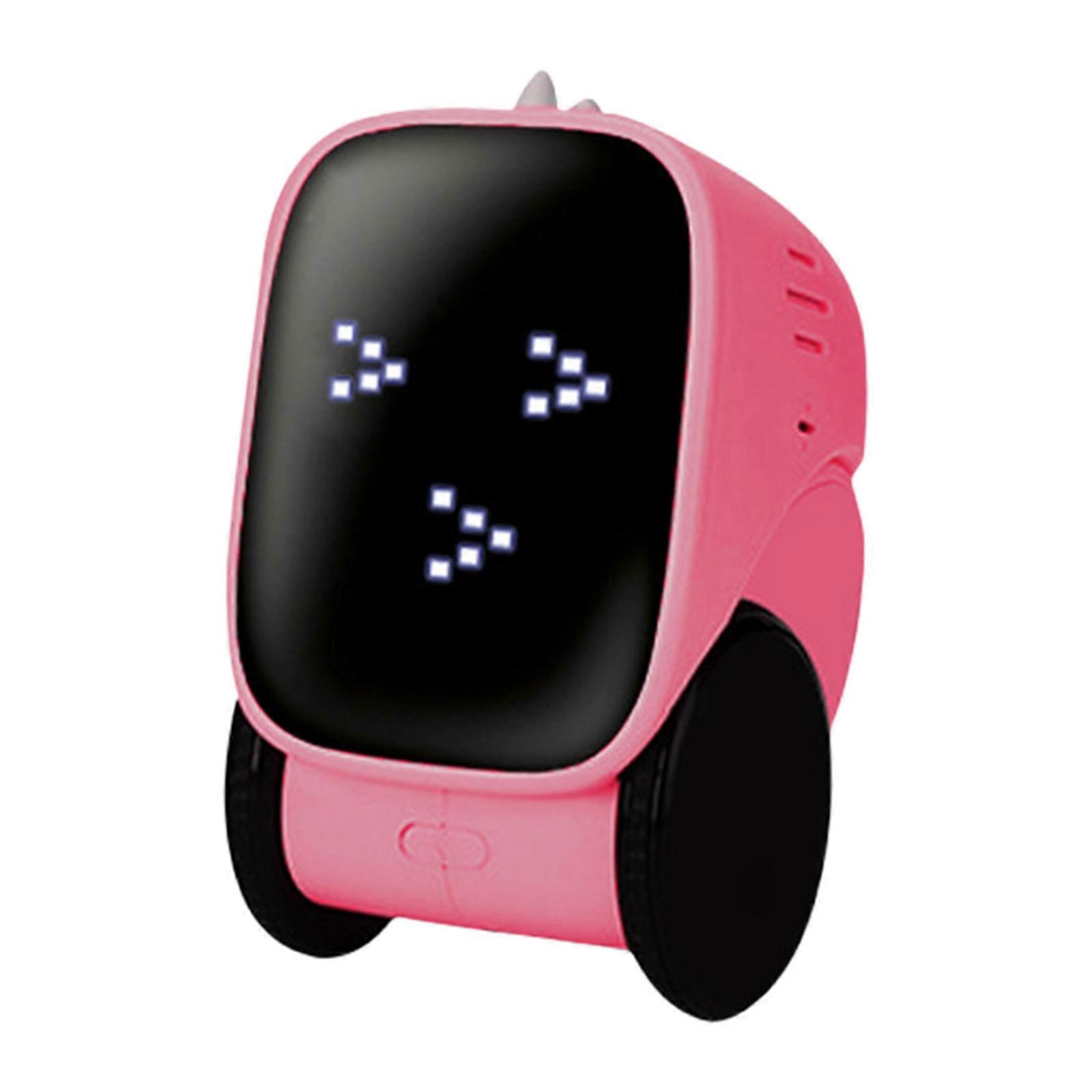 Interactive Learning Programmable Robot Toy with Voice Activation Entertains Through Song And Dance Touch Sensitive  Pink