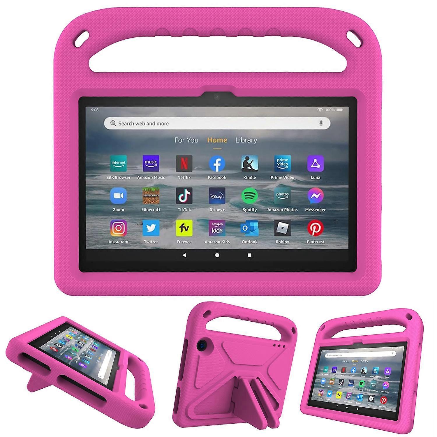 For Amazon Fire 7 2022 Handle EVA Shockproof Tablet Case with Triangle Holder