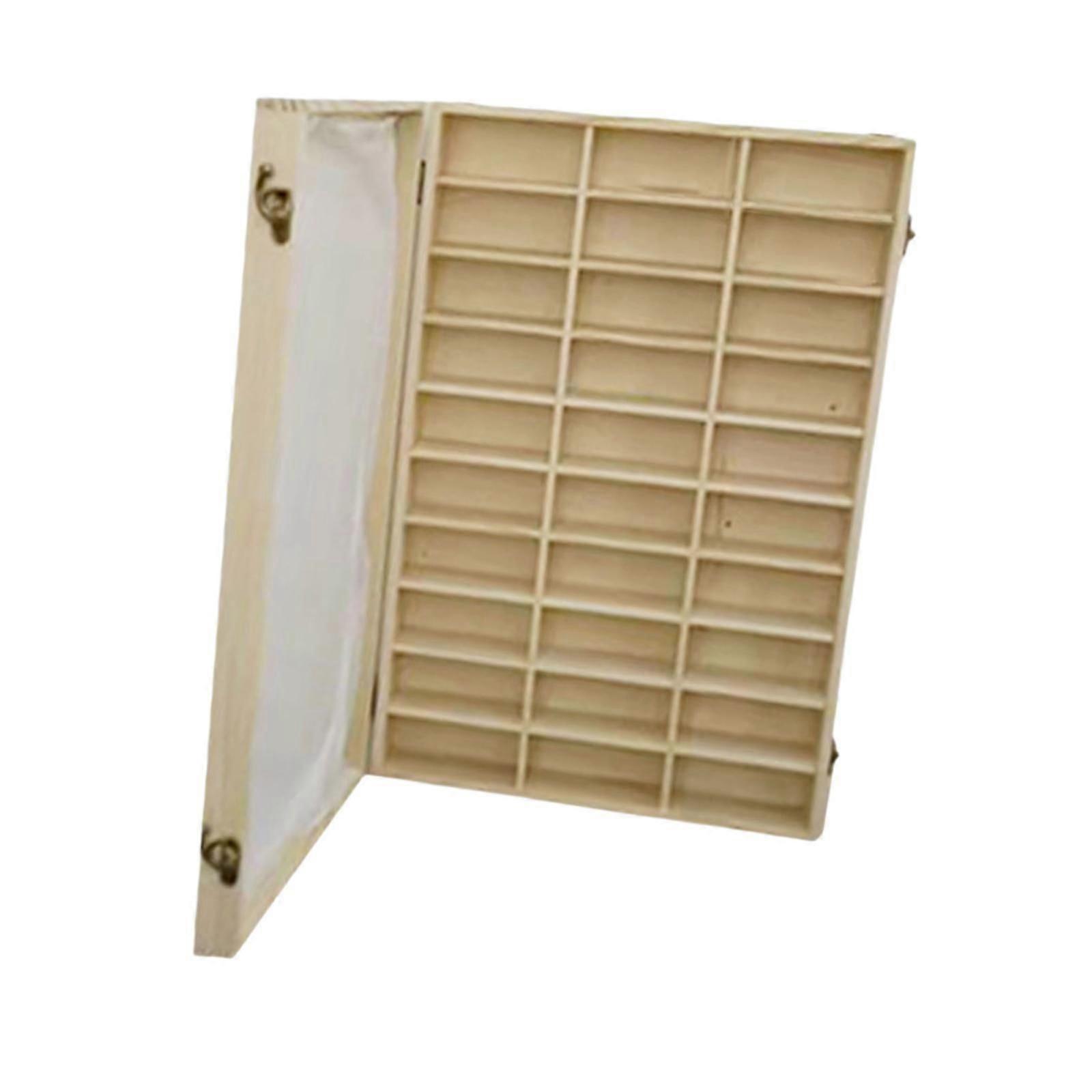 Wooden Shadow Box Display Cabinet for Diecast Toys Collection Action Figures