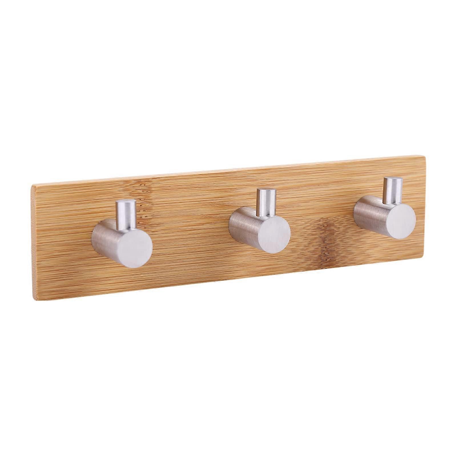 Stainless Steel Triple Wall Mounted Hooks for Kitchen Organization, Heavy-Duty, Rust-Resistant, Space-Saving Design