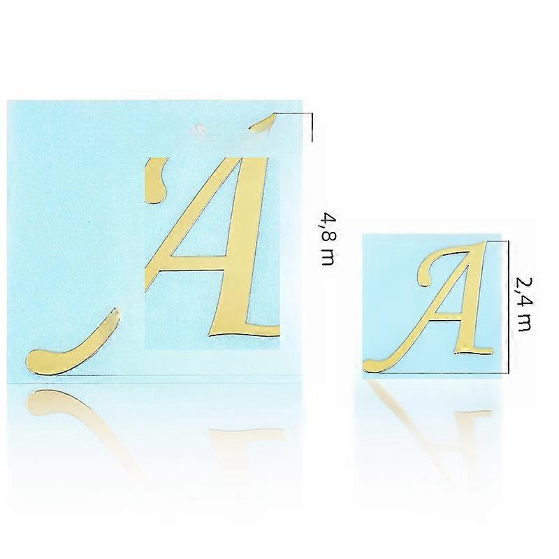 2pc 3D English Alphabet Metal Stickers for DIY Jewelry Nail Art Decoration Handmade Creative Gift with 26 Mixed Letters