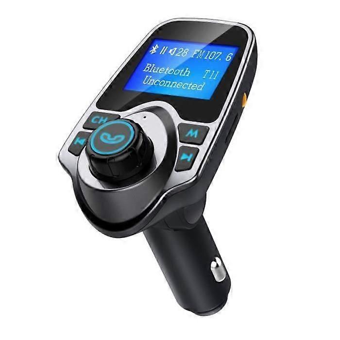 HY30812-Car Bluetooth MP3 Player FM Transmitter Hands-Free Calling, Dual USB Charging, Micro SD-TF for iPhone 8 7 Plus 6,