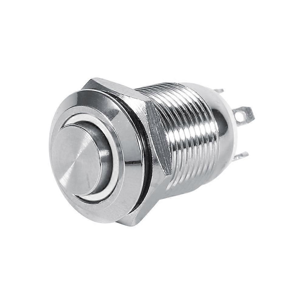 12mm  LED Waterproof Metal Momentary Push Button Switch High Flush 4 Pin 1NO