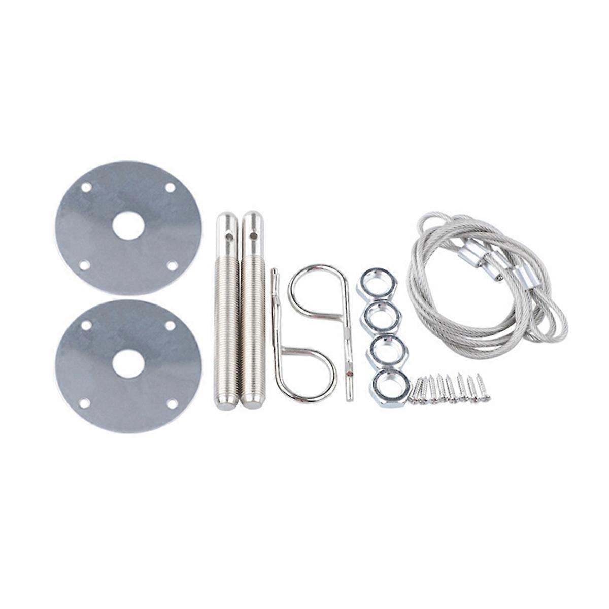 Quality Car Modification Universal Hood Lock Pull Wire Hood Lock Hood Lock Kit Engine Hood Fixed L