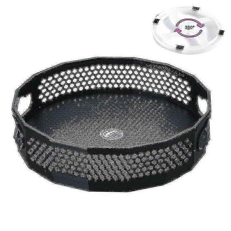 Ράφι αποθήκευσης κουζινών 360 βαθμός περιστρεφόμενος δίσκος δίσκων πλαστικός δίσκος καρυκευμάτων Y_SZXM