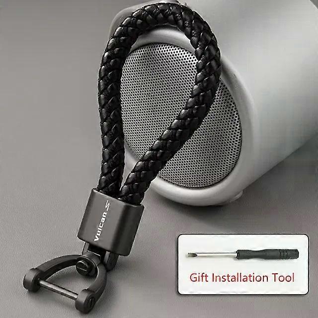 For VULCAN S VulcanS 650cc 650 CC Accessories Motorcycle Braided Rope Keyring Metal Keychain