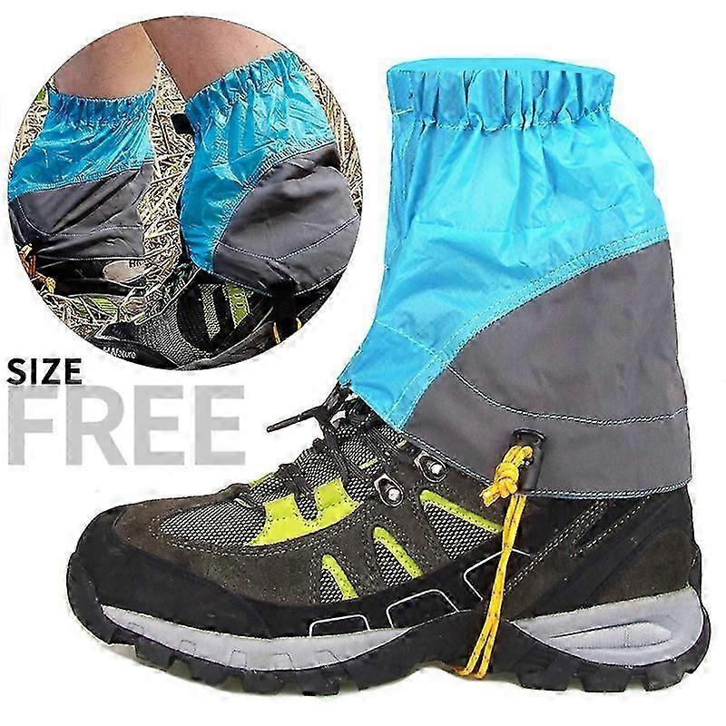 1 Pcs Blue Walking Gaiters Waterproof Snow Gaiters Suitable for Light Running Gaiters