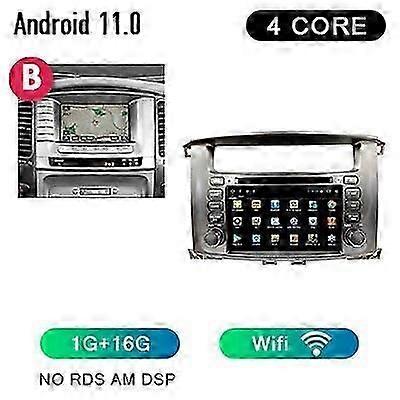 Autoradio multimediale 2 din Android 11 per Toyota Land cruiser 100 LC100 LC 100 2002-2007 Lexus LX 470 1998-2007 con schermo GPS