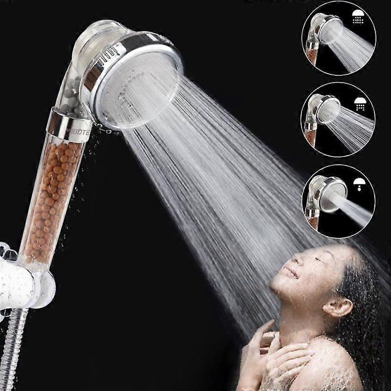 Relaxing shower head with beads