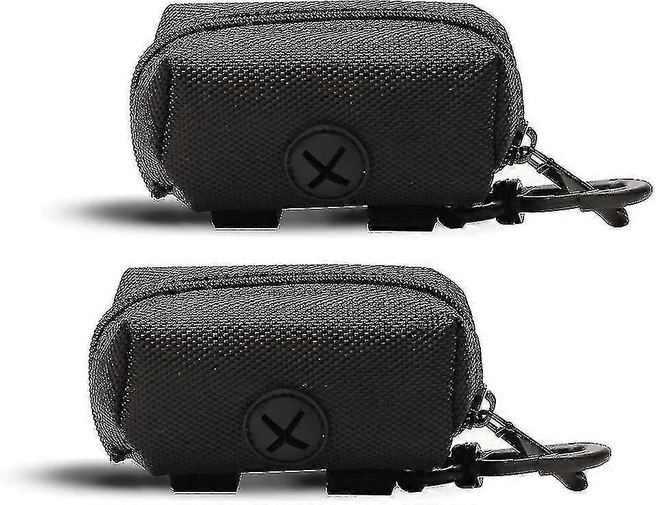 2pcsうんちバッグディスペンサー、犬のうんちバッグ、犬のゴミキャッチャー犬、ブラックギフト-hyj