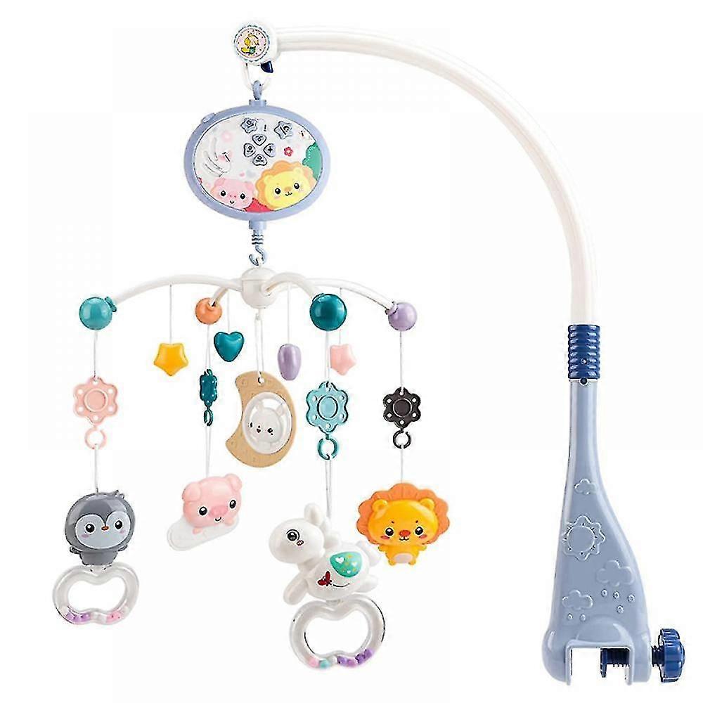 Baby Musical Crib Mobile With Projector And Night Light, 11 Music 3 Timing Function, Remote Control, Cartoon Baby Crib Toys, Hanging Rotating Animals
