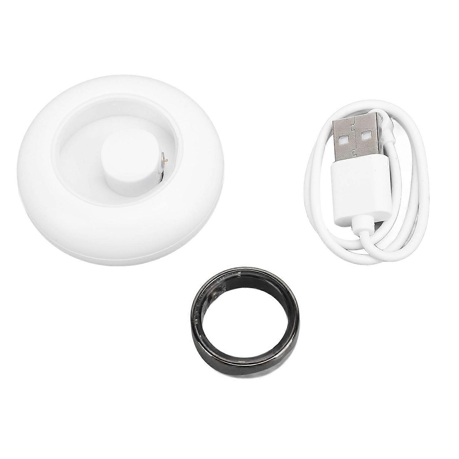 Smart Ring Health Tracker IP68 Waterproof Fitness Tracker Ring with Wireless Charging Case For Healt