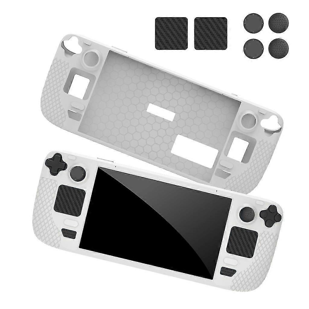 For Steam Deck Game Console Silicone For Case With 4 Joystick Caps Trackpad Stic