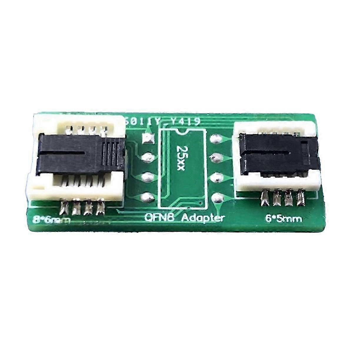 QFN8 /WSON8/MLF8/MLP8/DFN8 to DIP8 Two-in-One Socket/Adapter for Both 6x5MM and 8x6MM Chips SMT BIOS Flash Socket