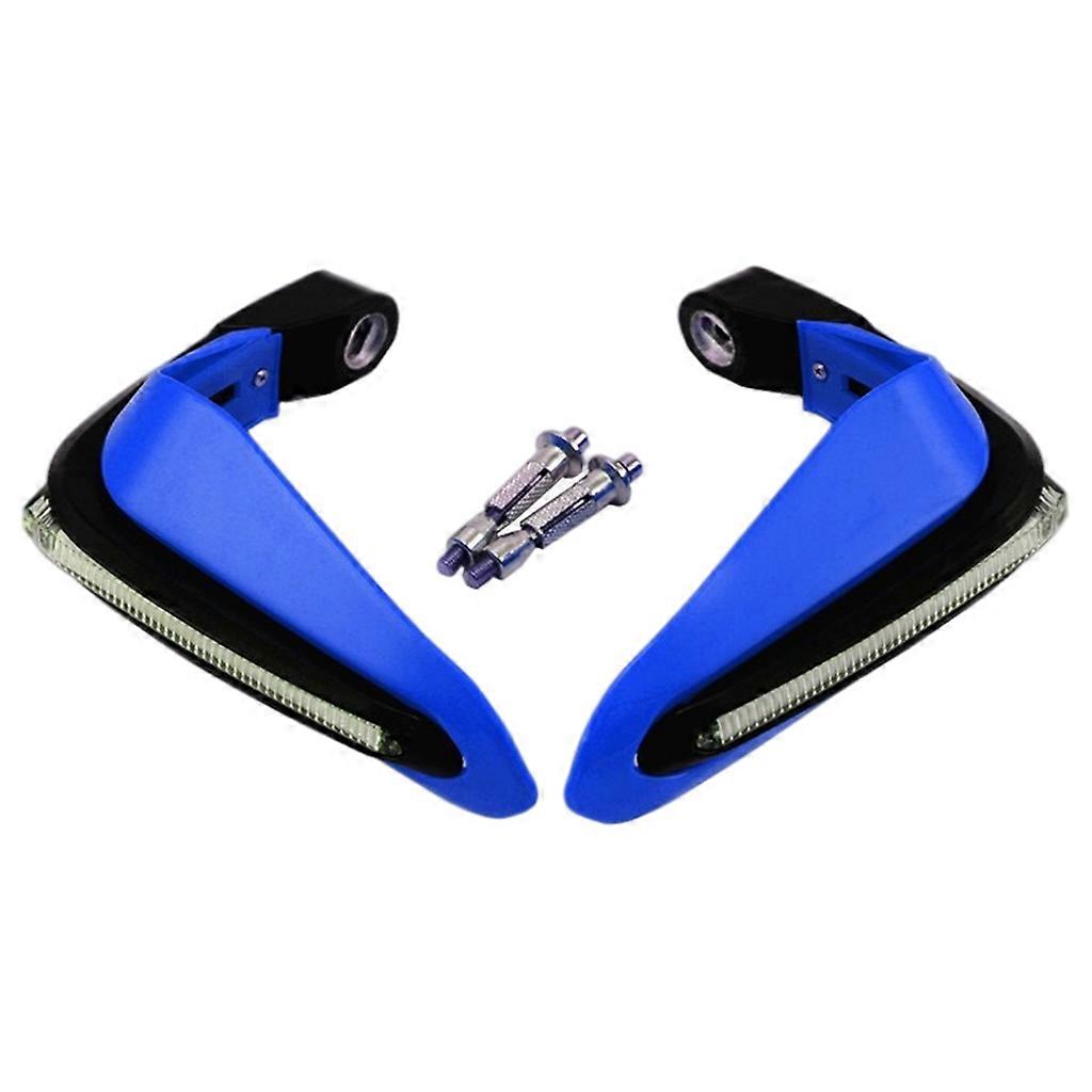 1 Pair Motorcycles Handguards LED Hand Guards Windproof Black