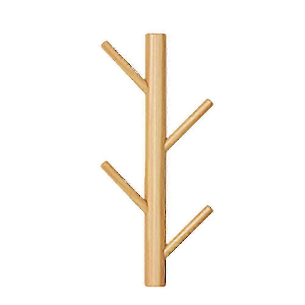 Hanging Coat Rack Modern Wall-mounted Vertical Wooden Hat Hooks C