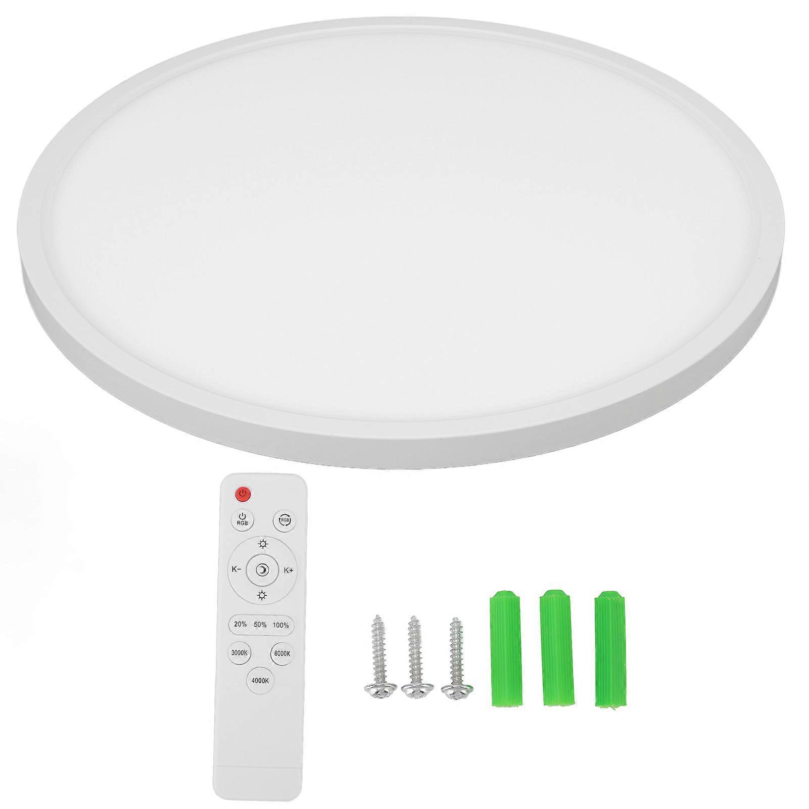 LED Flush Mount 11,4 polegadas Regulável 3 Modos RGB À Prova D'Água Luz de Teto Redonda para Quarto 110-240V
