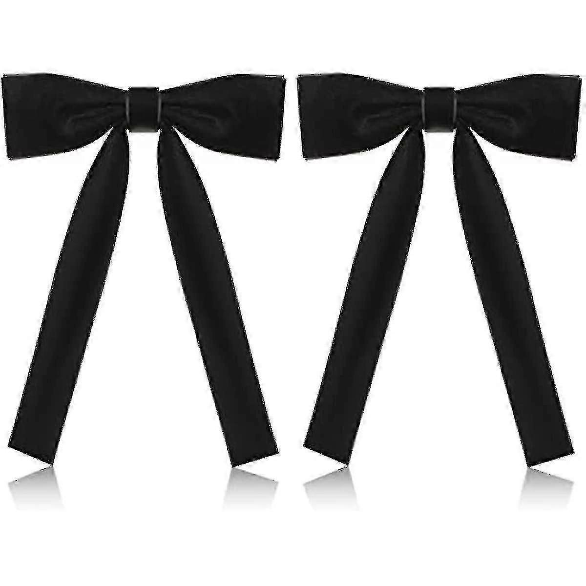 2 Pack Western Ties For Men Kentucky String Tie Clip On Bow Ties Colonel Sanders Black Cowboy Bow Tie Party Black One Size 2-18-Good-Yvan