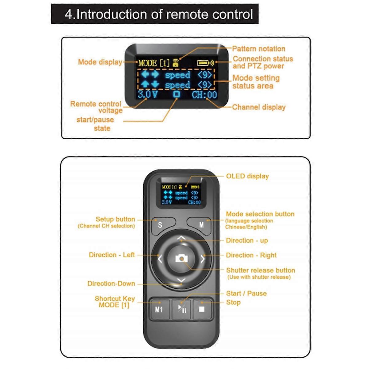 YT-1200 Remote Control Pan Tilt Motorized Tripod Electric head