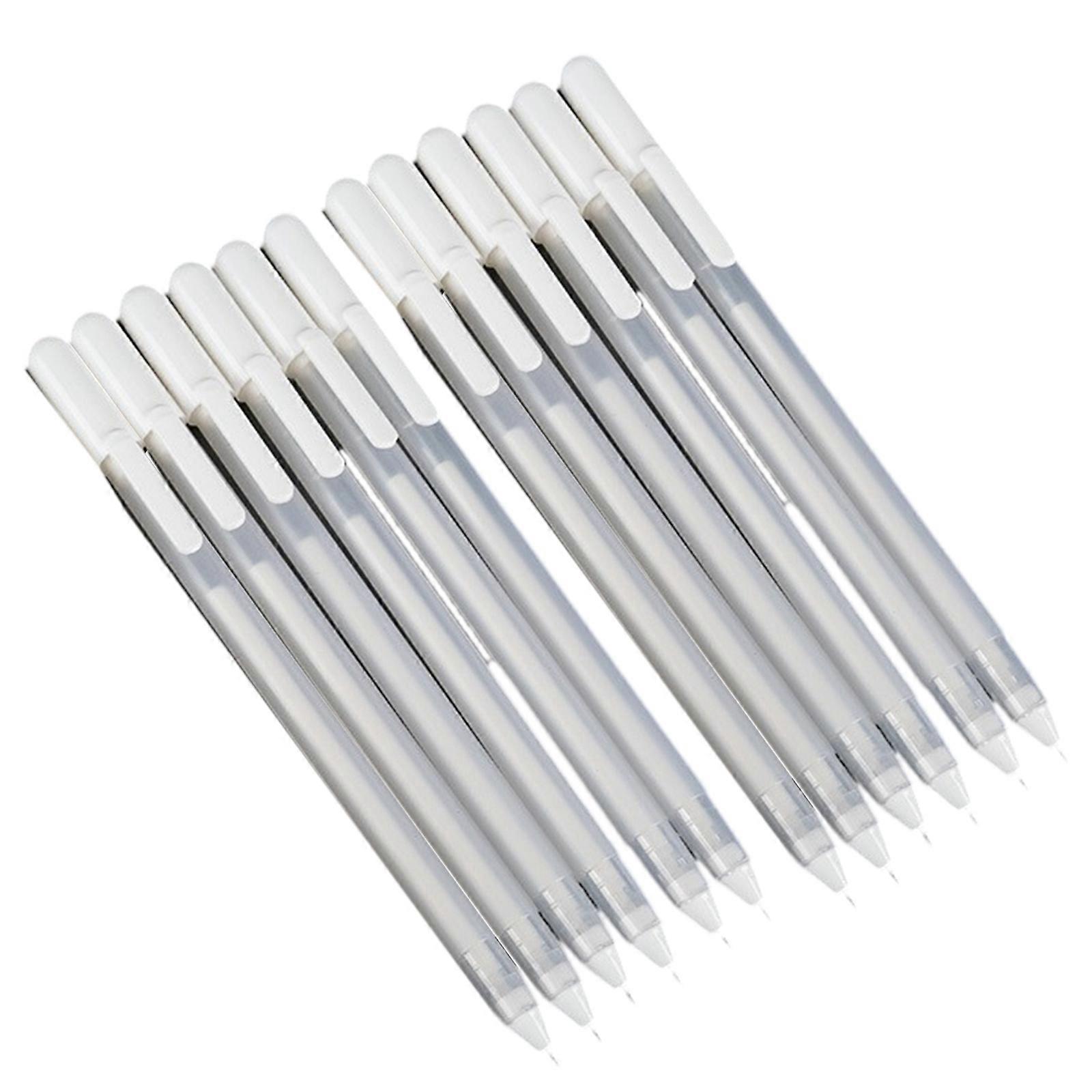 12Pcs Glitter Highlighter Pen Write Smoothly Highlighter Pen No Bleeding for Noting Scrapbooking Highlighting White