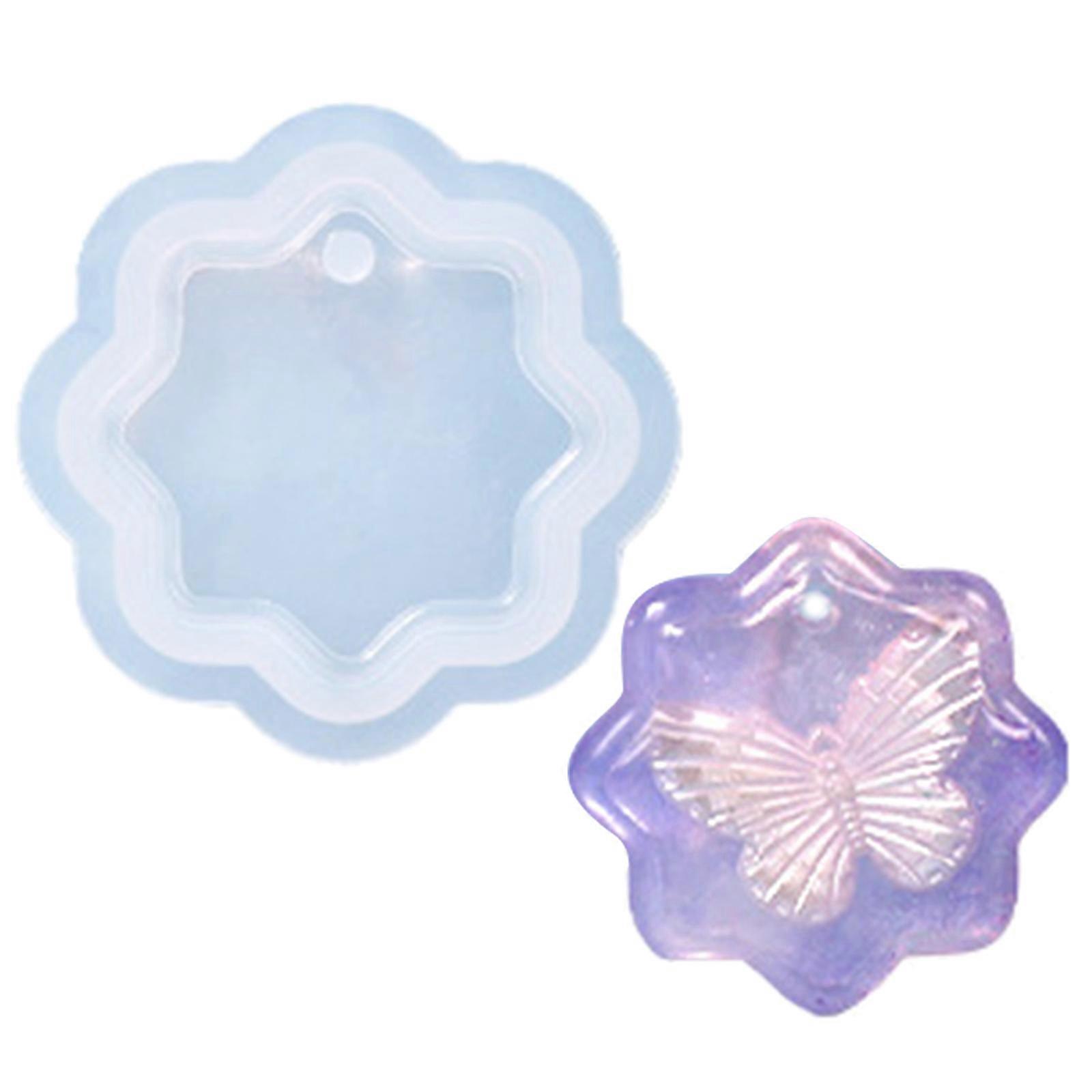 Star Hexagon Heart Round Silicone Mold Epoxy Resin Mold DIY Jewelry Pendant Tool Plaster Craft Making Supplies Non-stick
