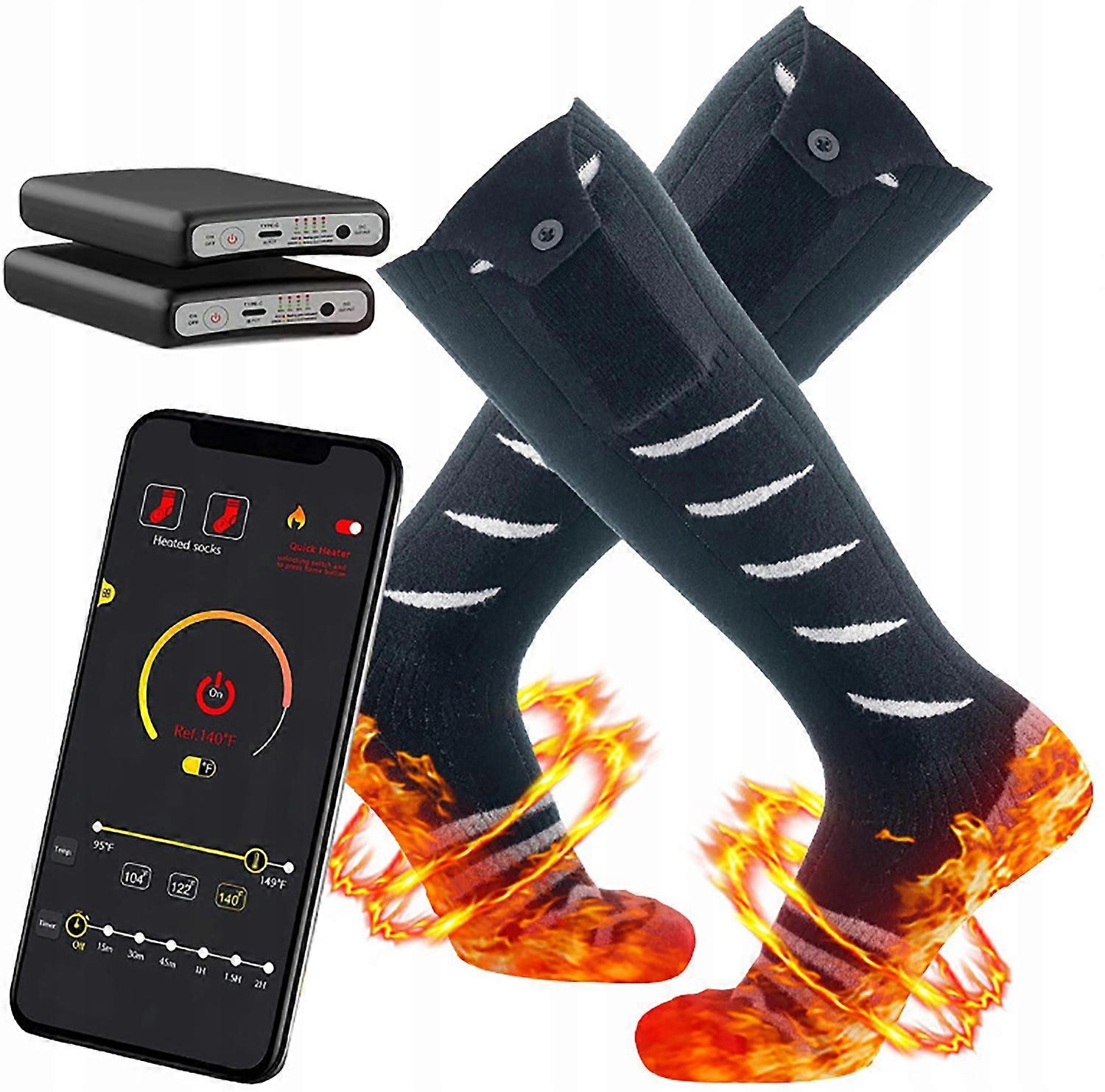 Beheizbare Socken Elektrisch Thermal Winter Control App Bluetoo