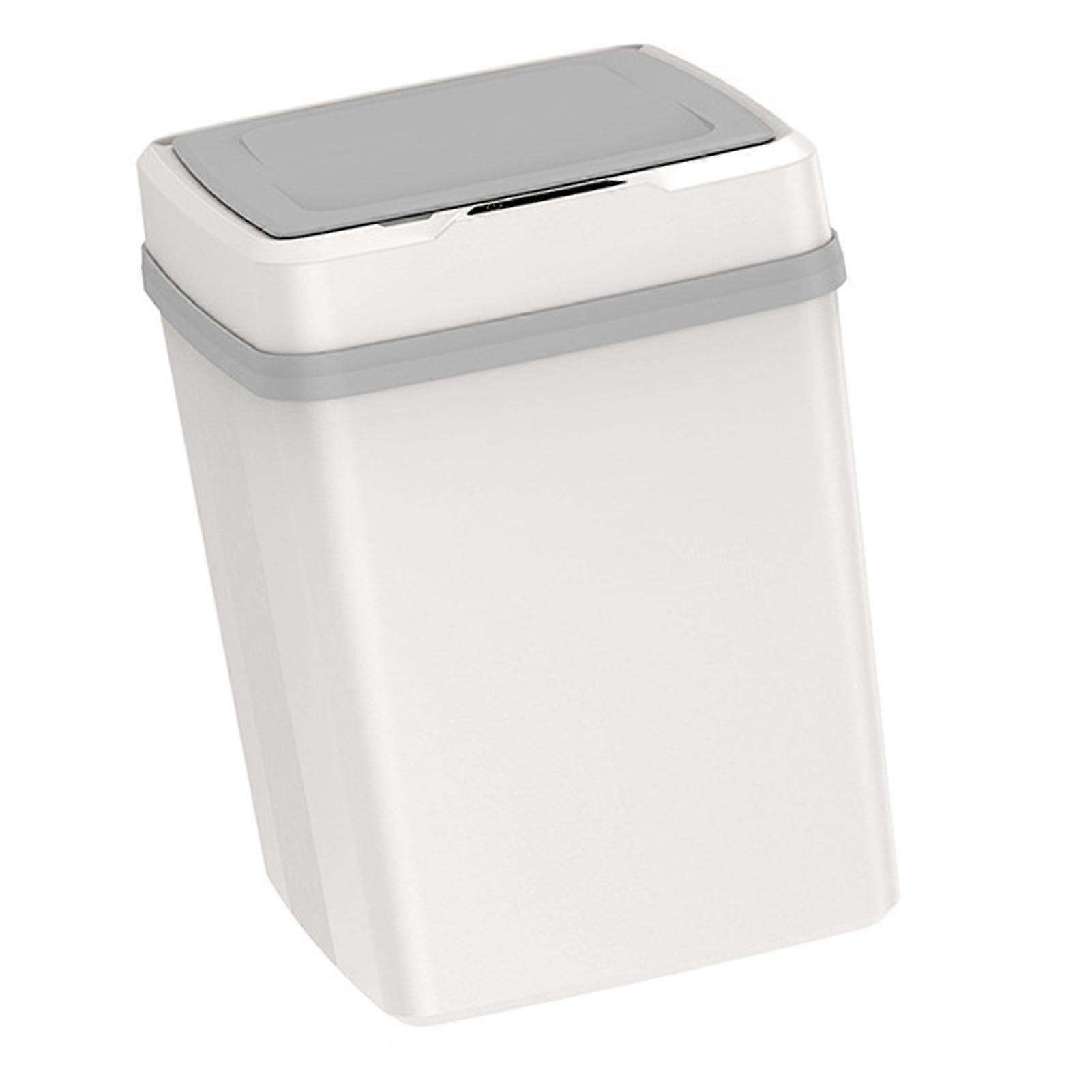 Automatic Trash Can Touchless Quiet Large Capacity Motion Sensor Waste Bin with Lid for Bathroom Kitchen Living Room 