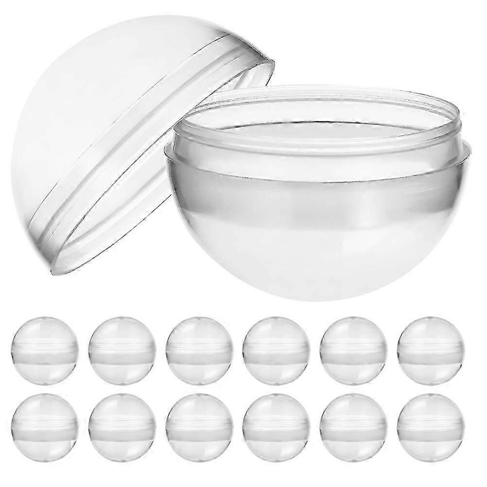50pcs σαφής μηχανή παιχνιδιών καψουλών Gumballs γύρω από πλαστικές κάψουλες παιχνιδιών σφαιρών