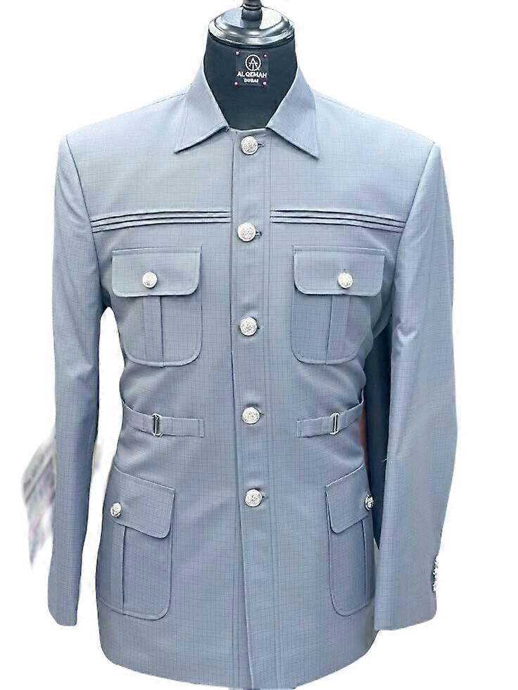 Long Sleeved Vintage Safari Suit for Men