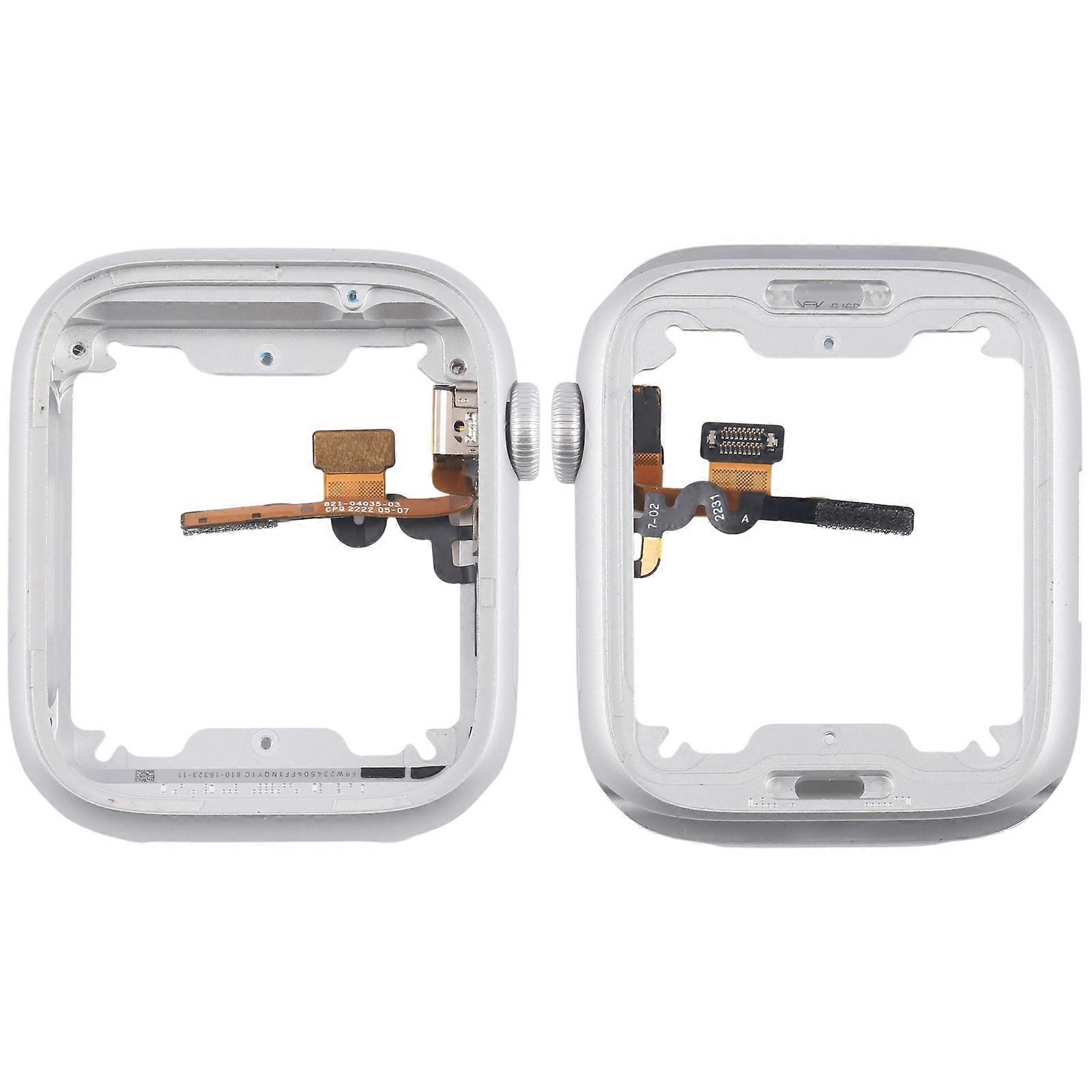 Aluminium Alloy Middle Frame Bezel Plate with Crown Spin Axis Flex Cable