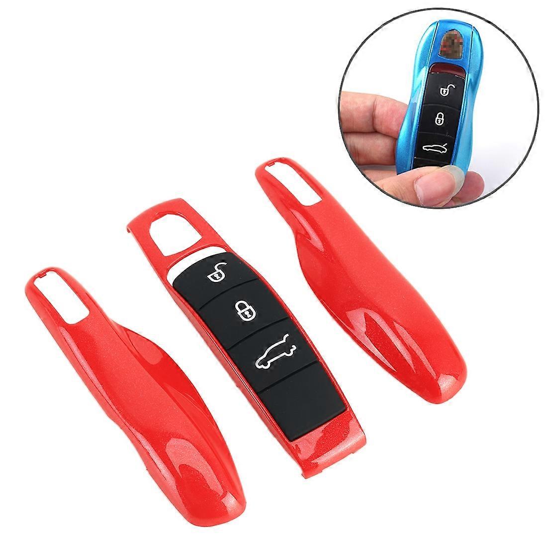 Car Plastic Key Shell Key Case for Porsche (Red)