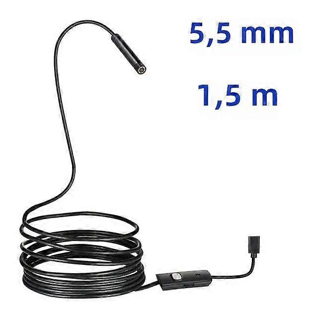 Android Endoscope Inspection Camera 5.5mm 7mm 3 in 1 USB/Micro USB/Type-C Waterproof for Smartphone Borescope