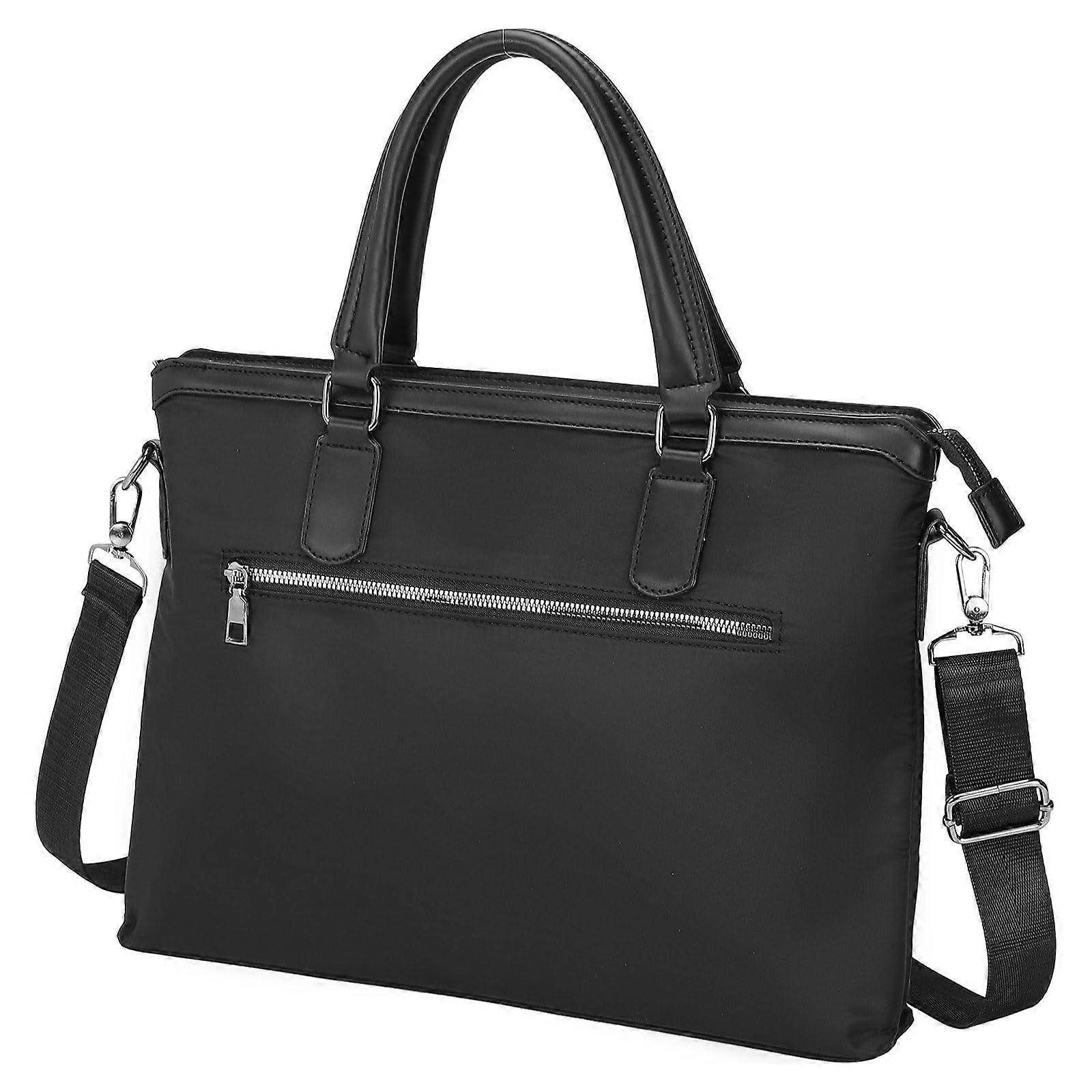 Laptop Briefcase Bag Oxford with Removable Adjustable Shoulder Strap for 15.6 Inch Business Travel and Work