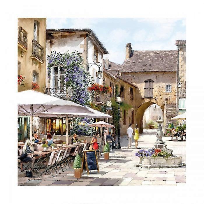 Richard Macneil Courtyard Cafe Print